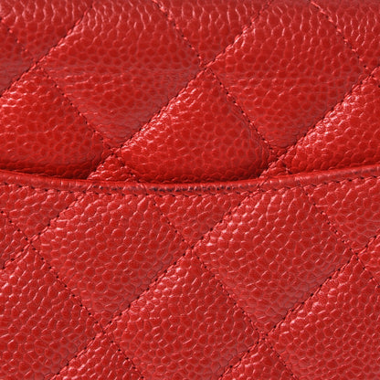 Chanel Caviar Quilted Wallet On Chain WOC Red 9 of 10