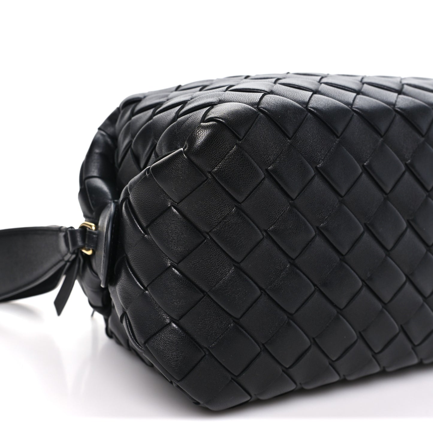Nappa Intrecciato Gioco Top Handle Bag Black