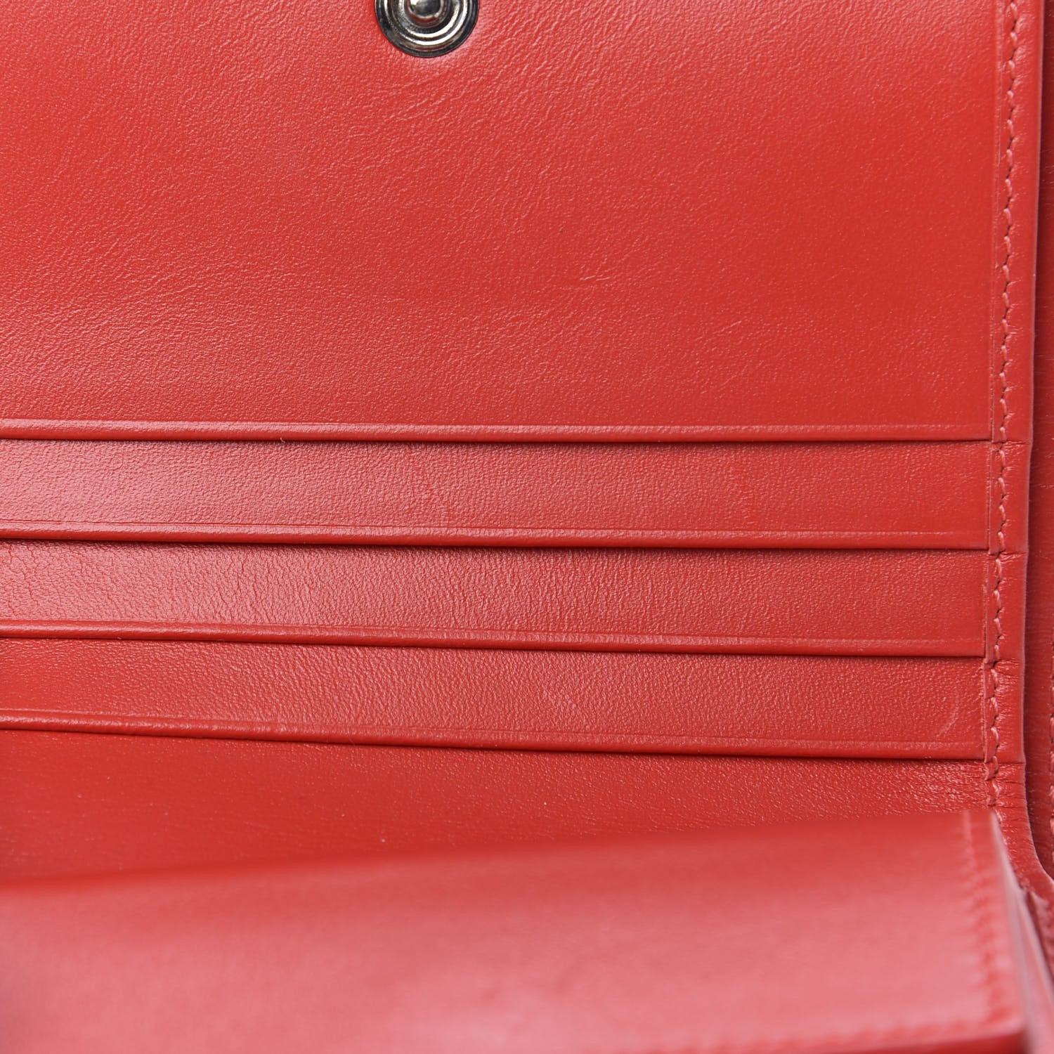 Christian Louboutin Patent Embossed Bi-Fold Wallet Silver 7 of 7