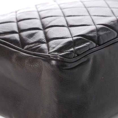 Chanel Lambskin Quilted Shopper Tote Black 10 of 16