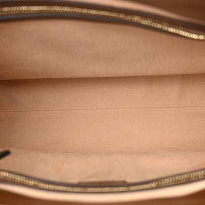 Gucci GG Supreme Monogram Azalea Calfskin Web Medium Jackie 1961 Tote Beige Ebony Brown Sugar 5 of 11