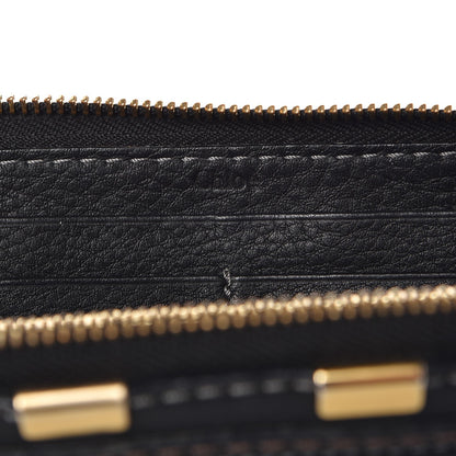Chloe Grained Calfskin Marcie Long Zip Around Wallet Black 7 of 8