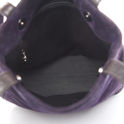 Chanel Suede CC Shoulder Bag Purple 5 of 19