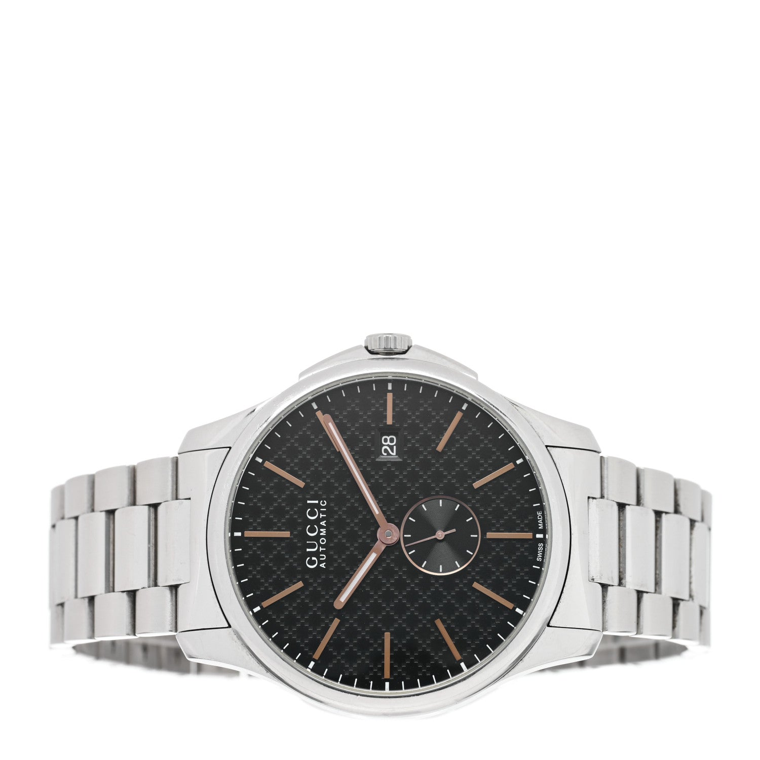 Gucci Stainless Steel 40mm G-Timeless Automatic Watch Black 2 of 5