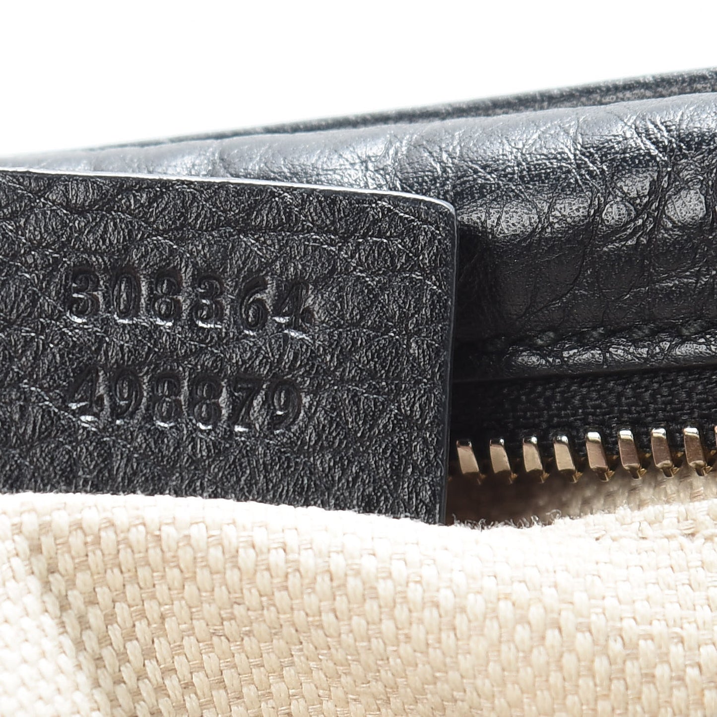 Pebbled Calfskin Small Soho Disco Bag Black