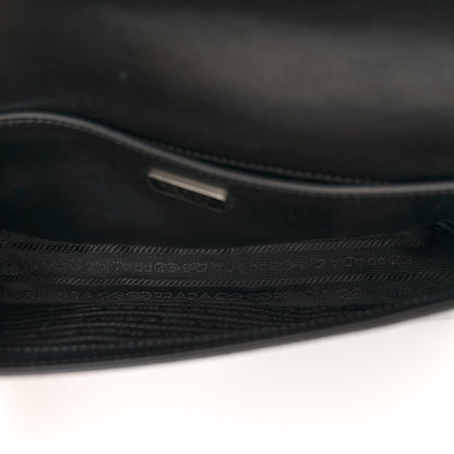 Prada Spazzolato Femme Flap Shoulder Bag Black 5 of 10