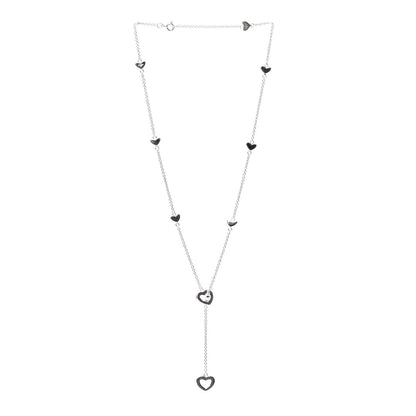 Tiffany Sterling Silver Heart Lariat Necklace 2 of 4