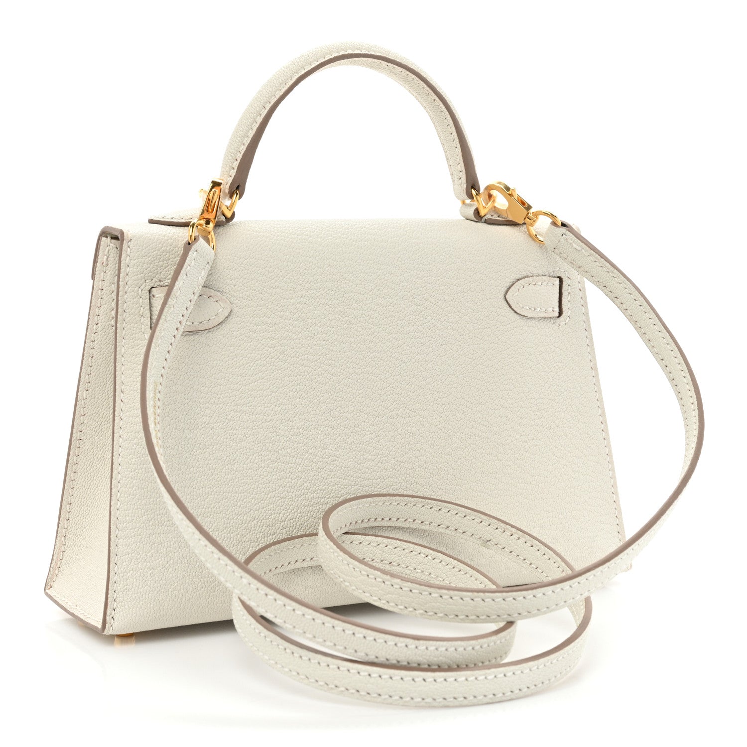 Hermes Chevre Mysore Mini Kelly Sellier 20 Mushroom 3 of 10