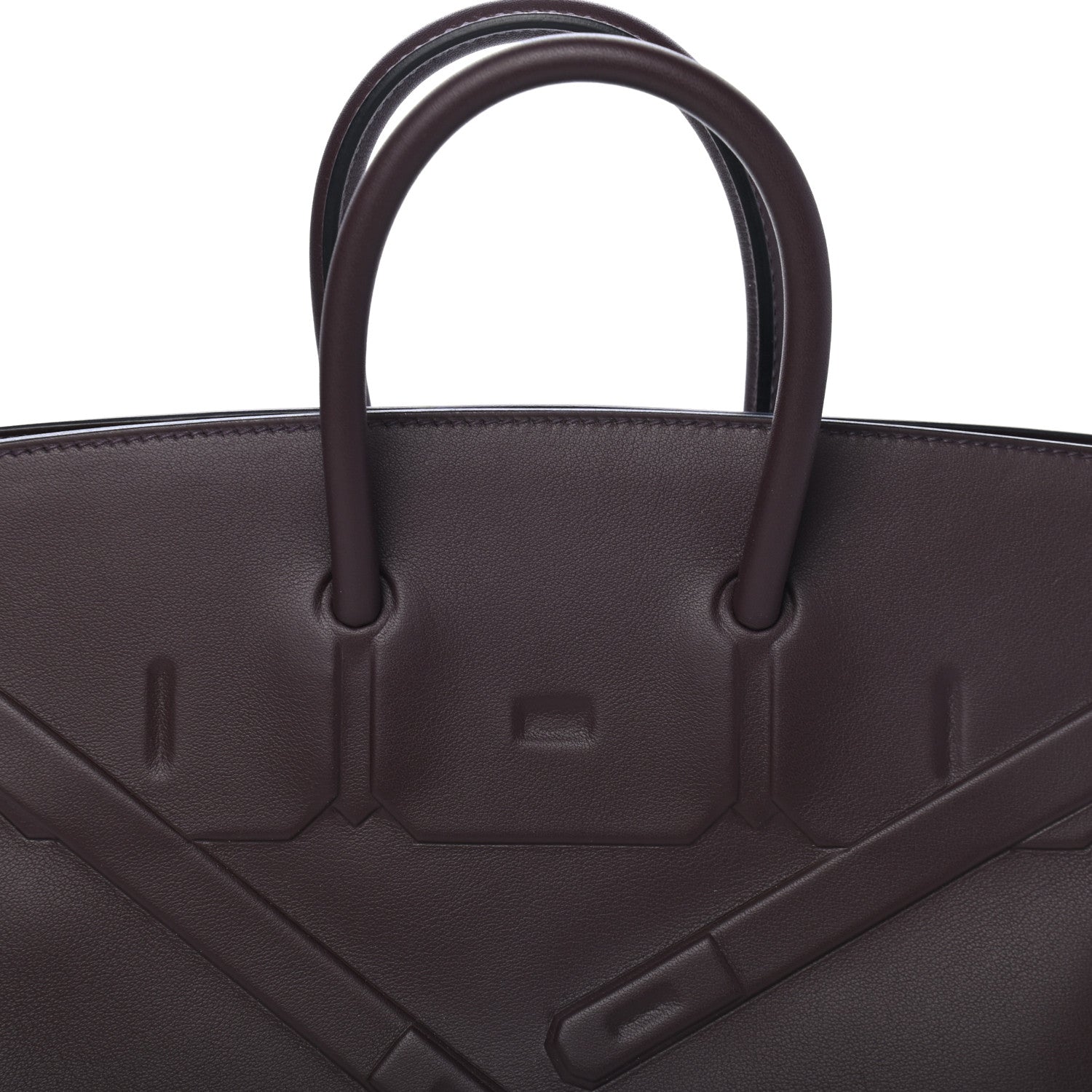 Hermes Swift Birkin Shadow 25 Rouge Sellier 10 of 10