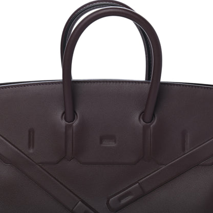 Hermes Swift Birkin Shadow 25 Rouge Sellier 10 of 10