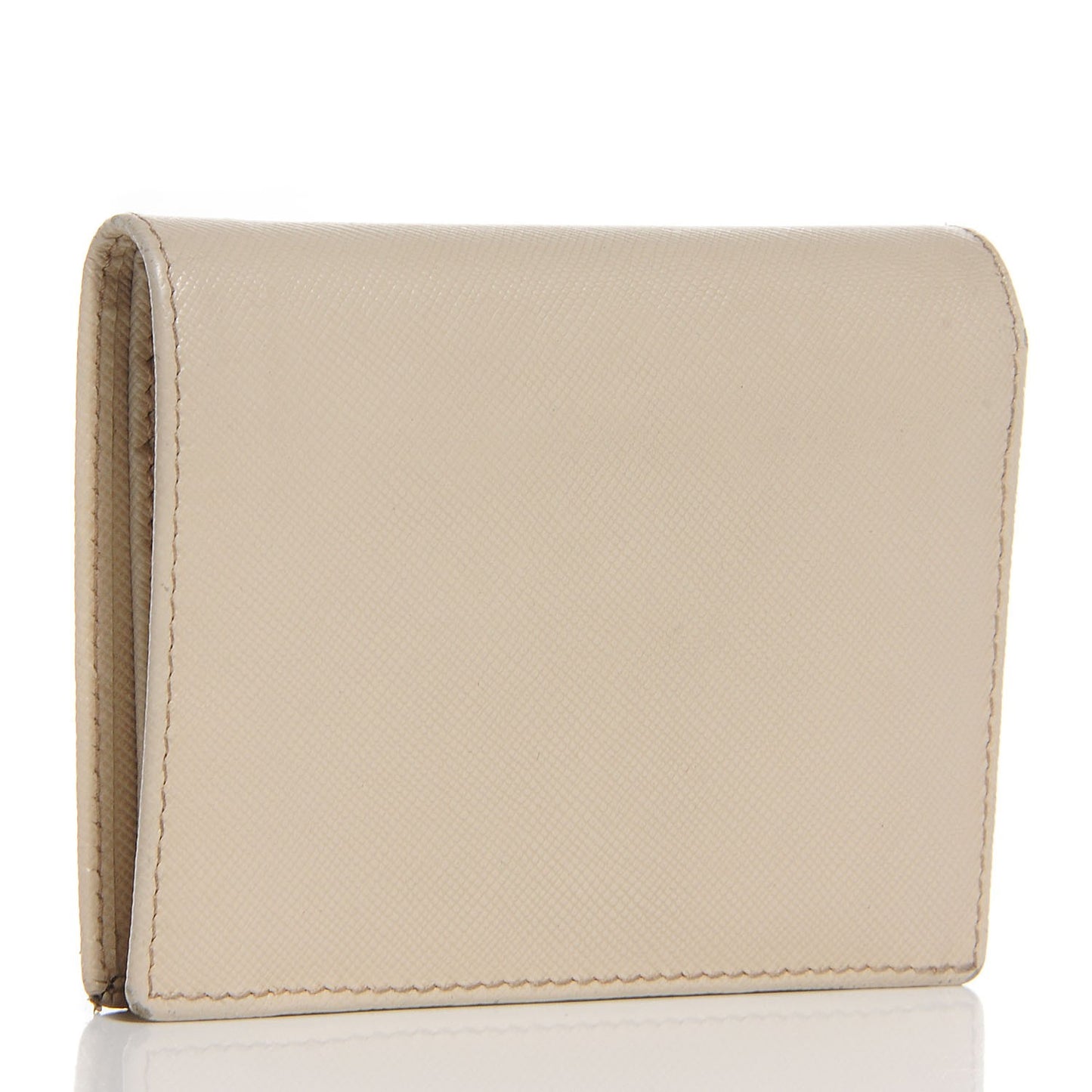 Saffiano Metal Bi-Fold Wallet Cera