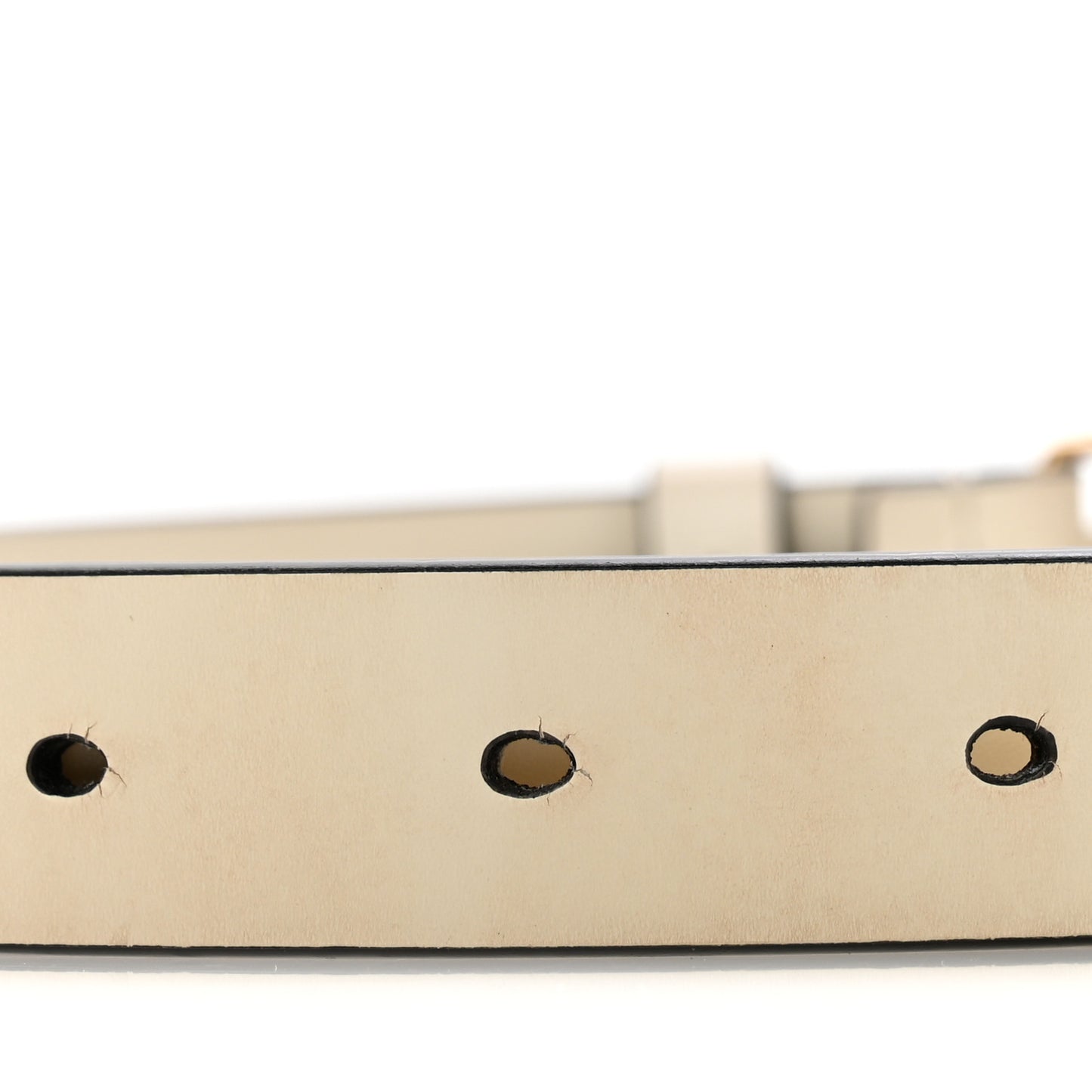 Calfskin Saddle Belt 80 32 White
