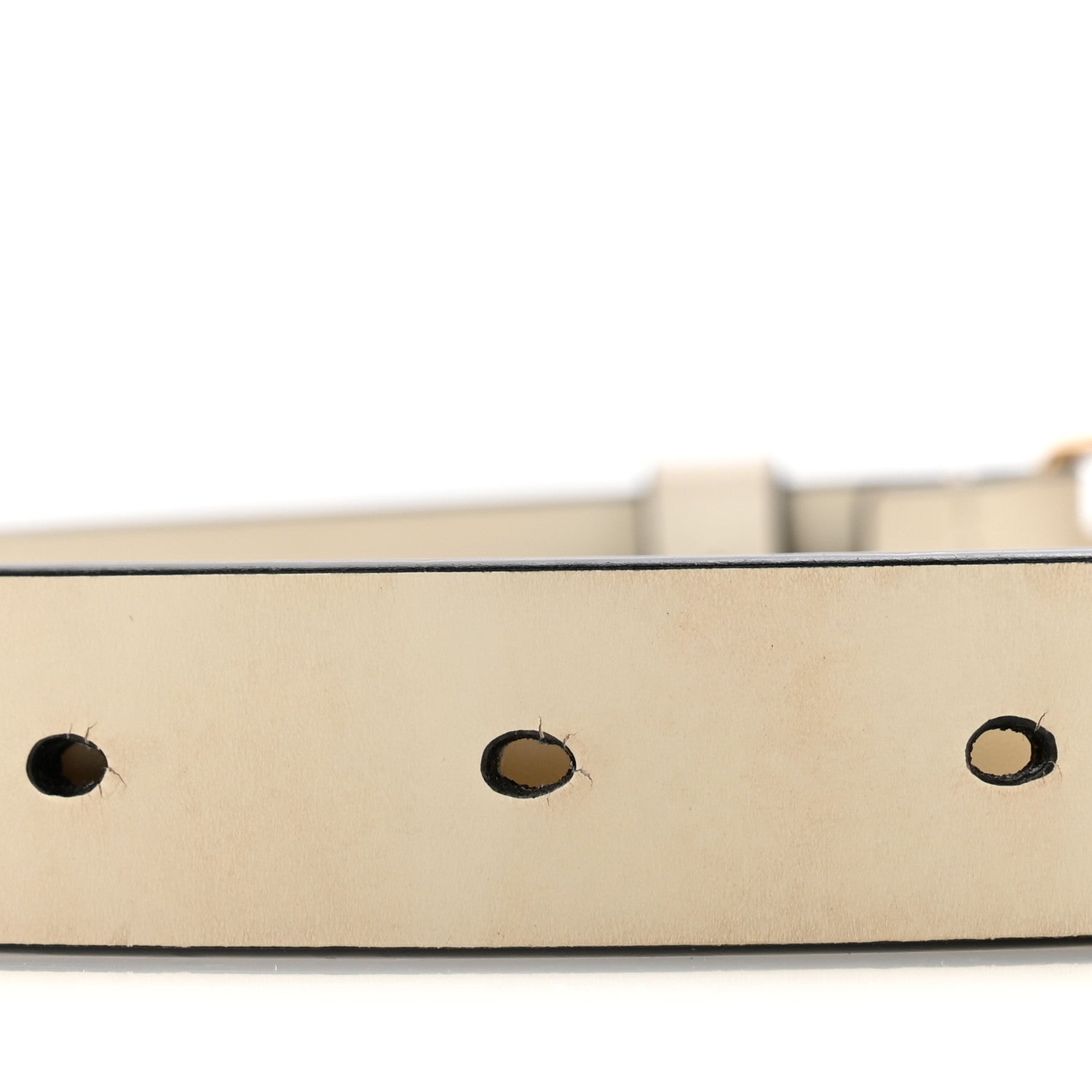 Christian Dior Calfskin Saddle Belt 80 32 White 8 of 9