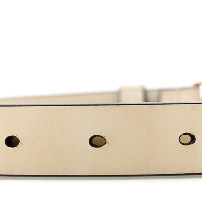 Christian Dior Calfskin Saddle Belt 80 32 White 8 of 9