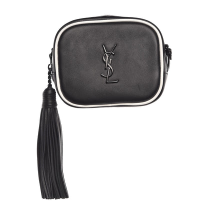 Saint Laurent Nappa Monogram Blogger Bag Black White 1 of 7