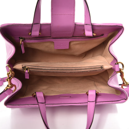 Gucci Calfskin Matelasse Small GG Marmont Tote Candy Mousse 6 of 9