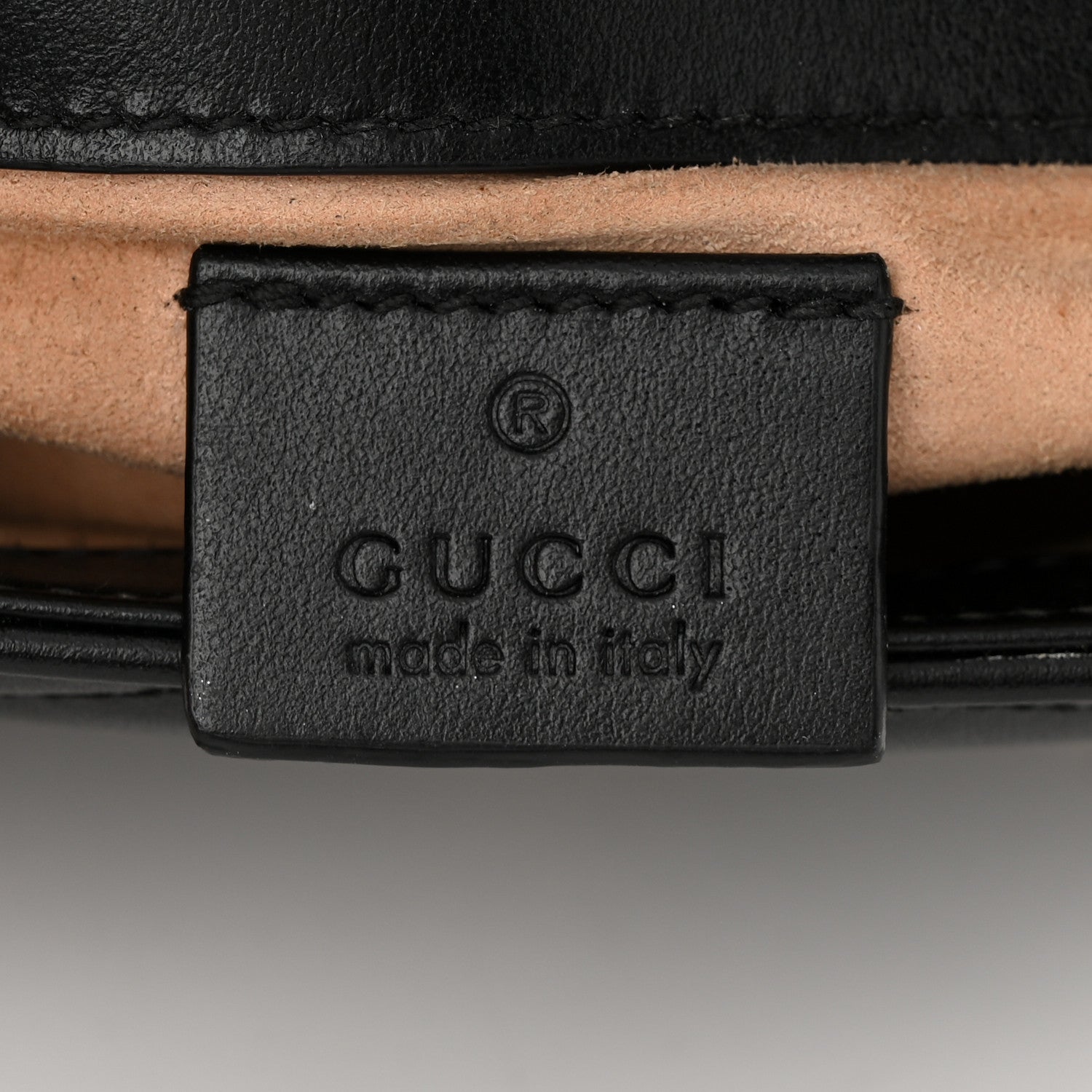 Gucci Calfskin Matelasse Super Mini GG Marmont Shoulder Bag Black 6 of 11