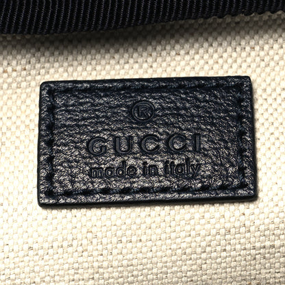 Gucci Textured Dollar Calfskin Web Medium Ophidia Double Buckle Backpack Blue Agata 6 of 11