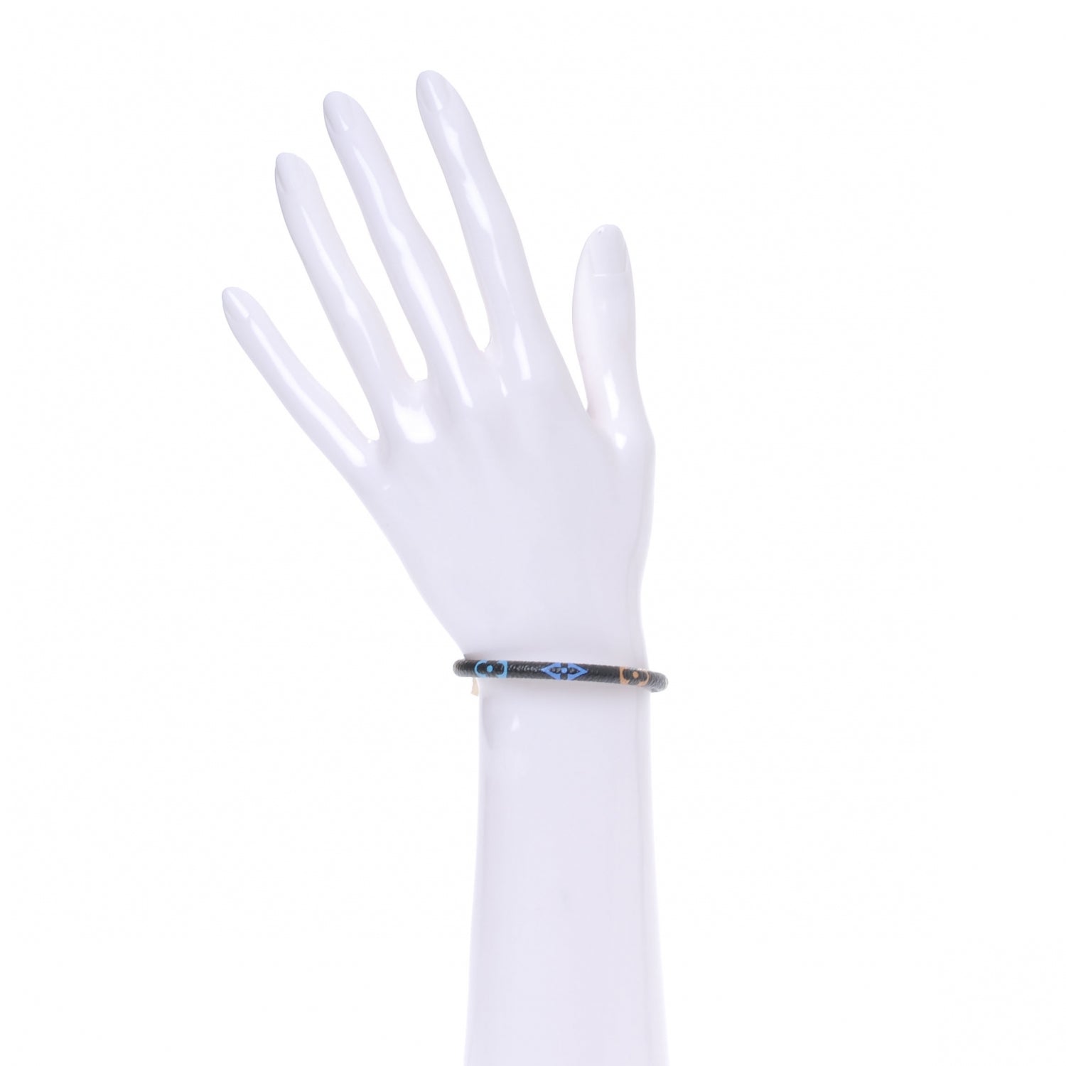 Louis Vuitton Monogram Multicolor Luck It Bracelet 19 Black 2 of 4