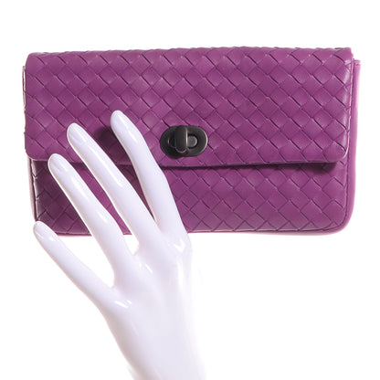 Bottega Veneta Nappa Intrecciato Clutch Orchid 2 of 8