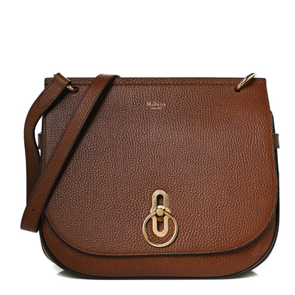 Mulberry Small Classic Grain Calfskin Amberley Satchel Oak 1 of 13