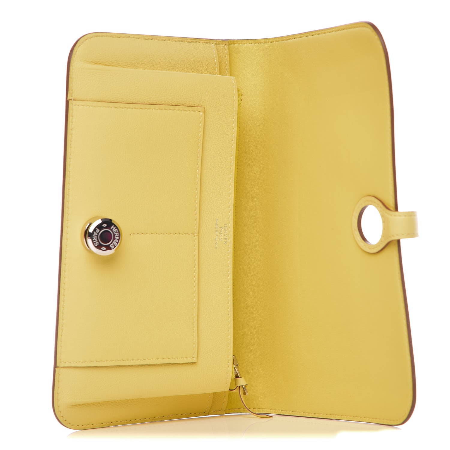 Hermes Swift Dogon Duo Wallet Jaune Poussin 7 of 11