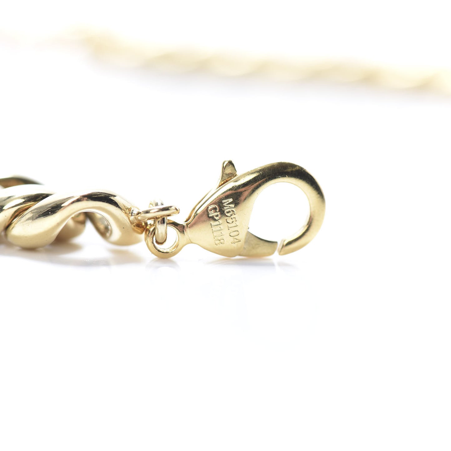 Metal Enamel Crystal Miss Windsor Chain Necklace Gold