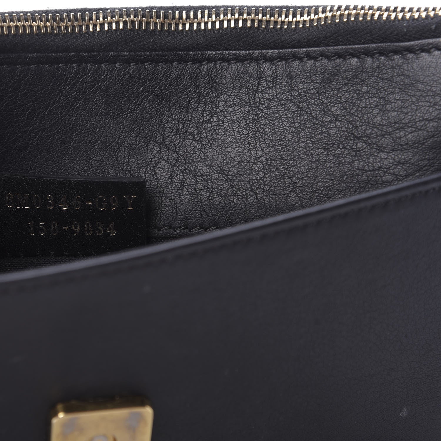 Fendi Vitello Flamingo Tube Wallet on Chain Black 9 of 10