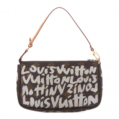 Louis Vuitton Monogram Graffiti Pochette Accessories Silver 1 of 8