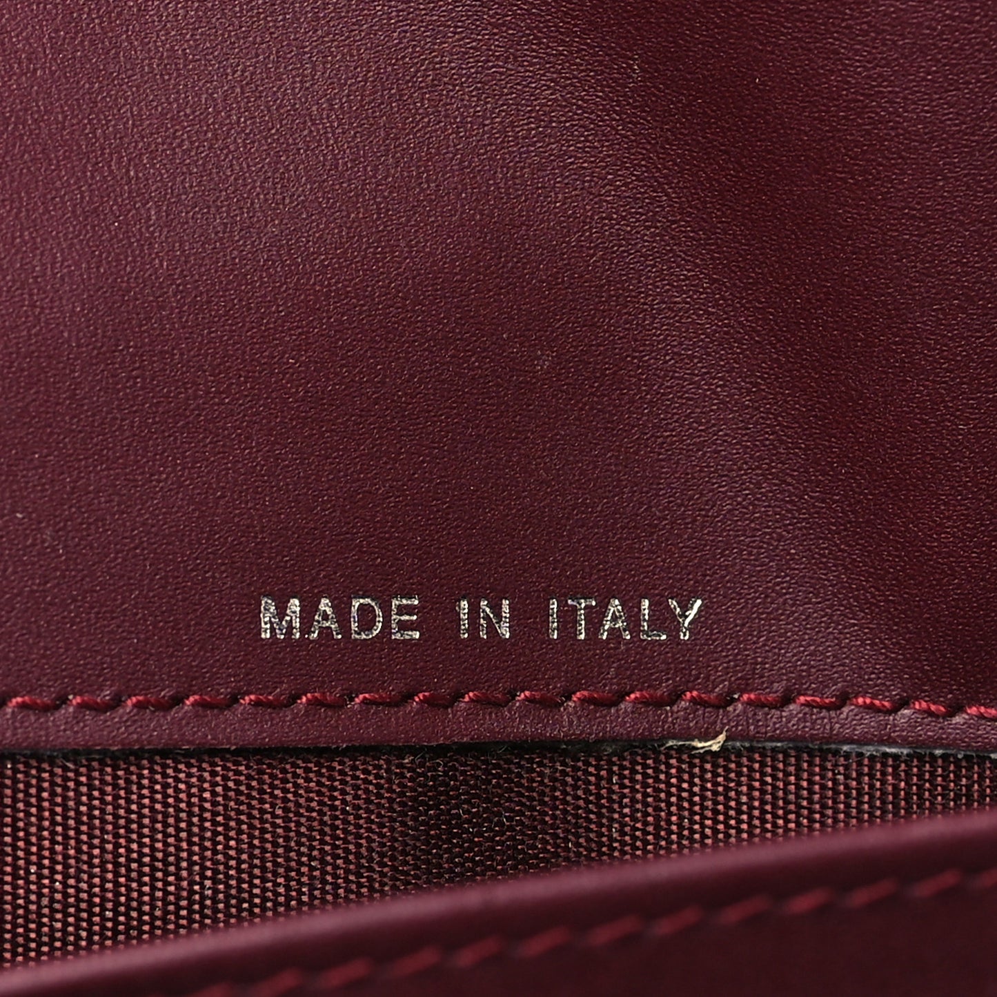 Patent Quilted Large Brilliant Flap Wallet Dark Burgundy
