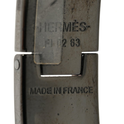 Hermes Matte Enamel Narrow Clic Clac HH Bracelet T5 So Black 4 of 5