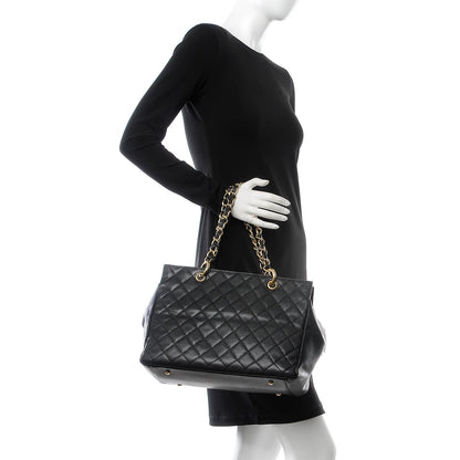 Chanel Caviar Quilted Grand Shopping Tote GST Black 2 of 8