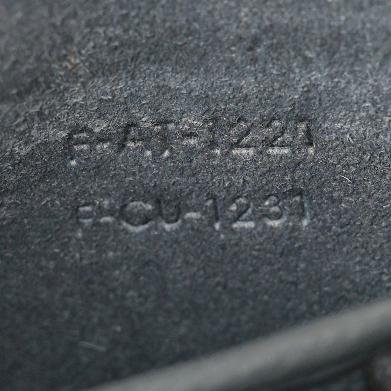 Drummed Calfskin Nano Luggage Kohl