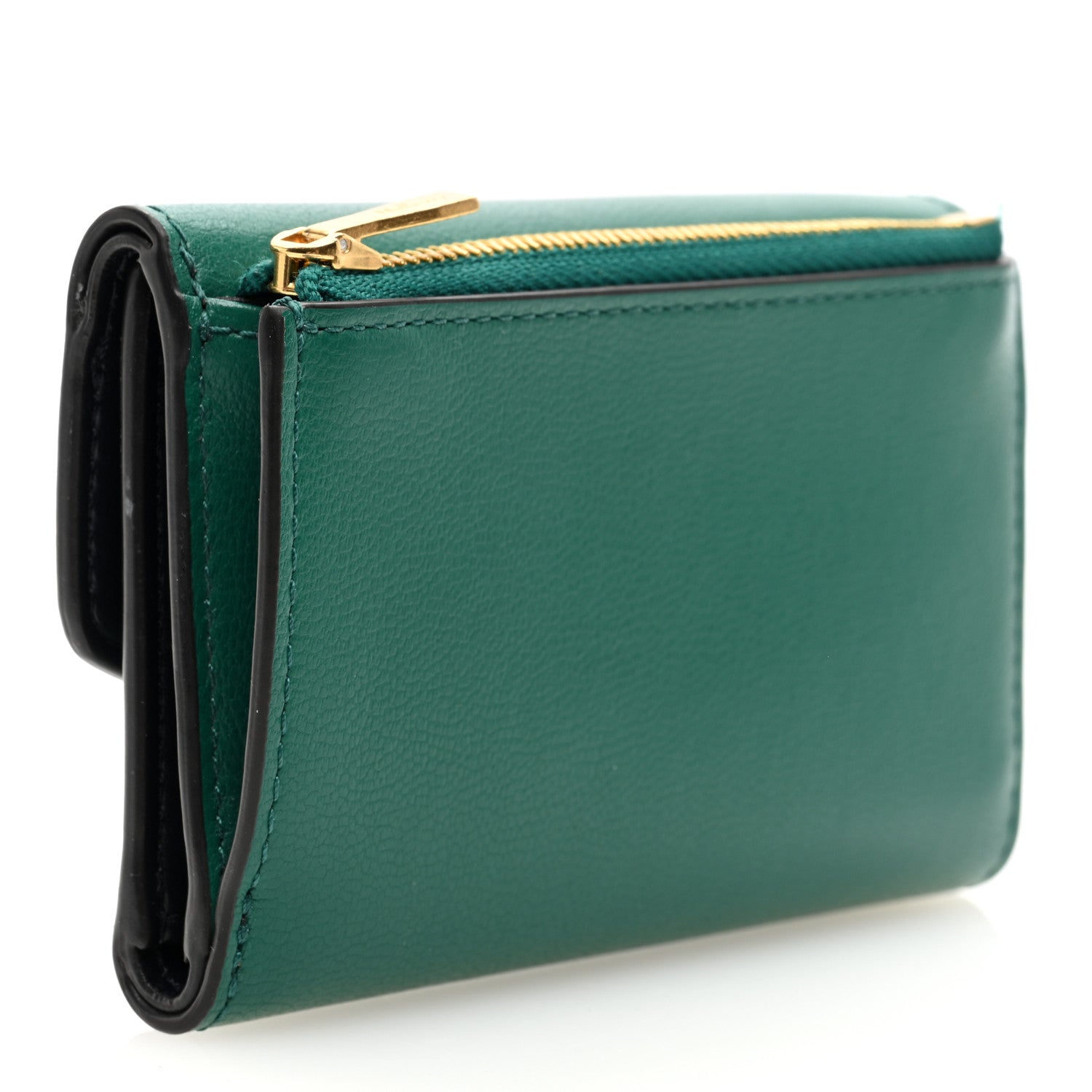 Mulberry Classic Grain Small Darley Wallet Green 3 of 7