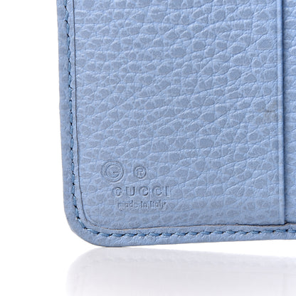 Gucci Monogram Dollar Calfskin Zip Around French Flap Wallet Beige Ebony Mineral Blue 7 of 19