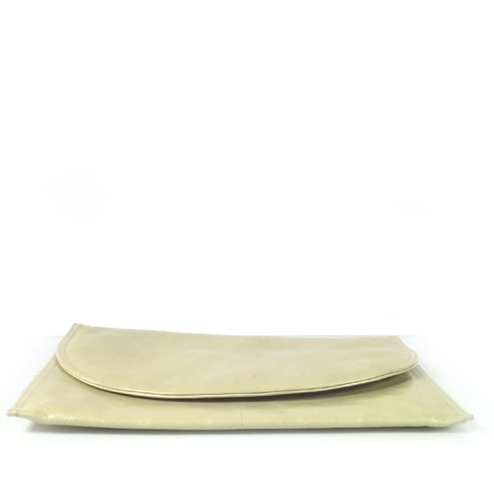 Bottega Veneta Leather Clutch Cream 4 of 6