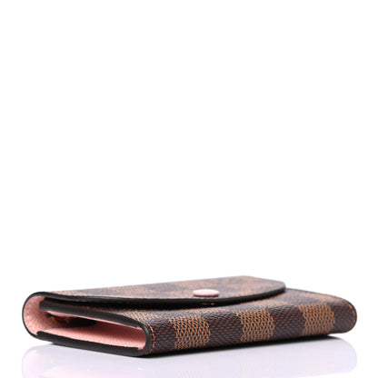 Louis Vuitton Damier Ebene Rosalie Coin Purse Rose Ballerine 3 of 4