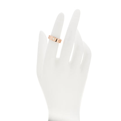 Cartier 18K Pink Gold 3 Diamond 5.5mm LOVE Ring 49 5 2 of 4