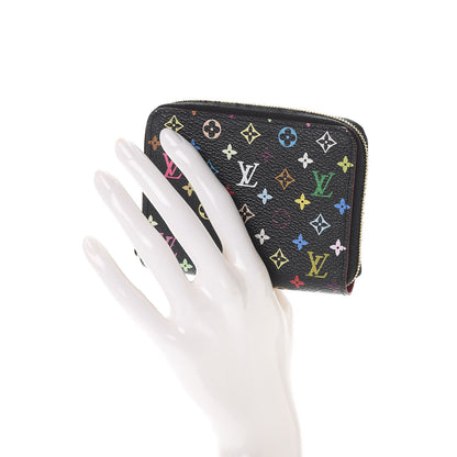 Louis Vuitton Monogram Multicolor Zippy Coin Purse Black Grenade 2 of 10