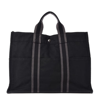 Hermes Canvas Fourre Tout MM Black 1 of 11