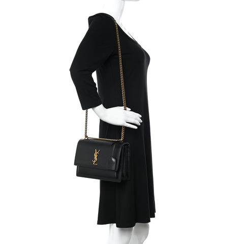 Calfskin Medium Monogram Sunset Black