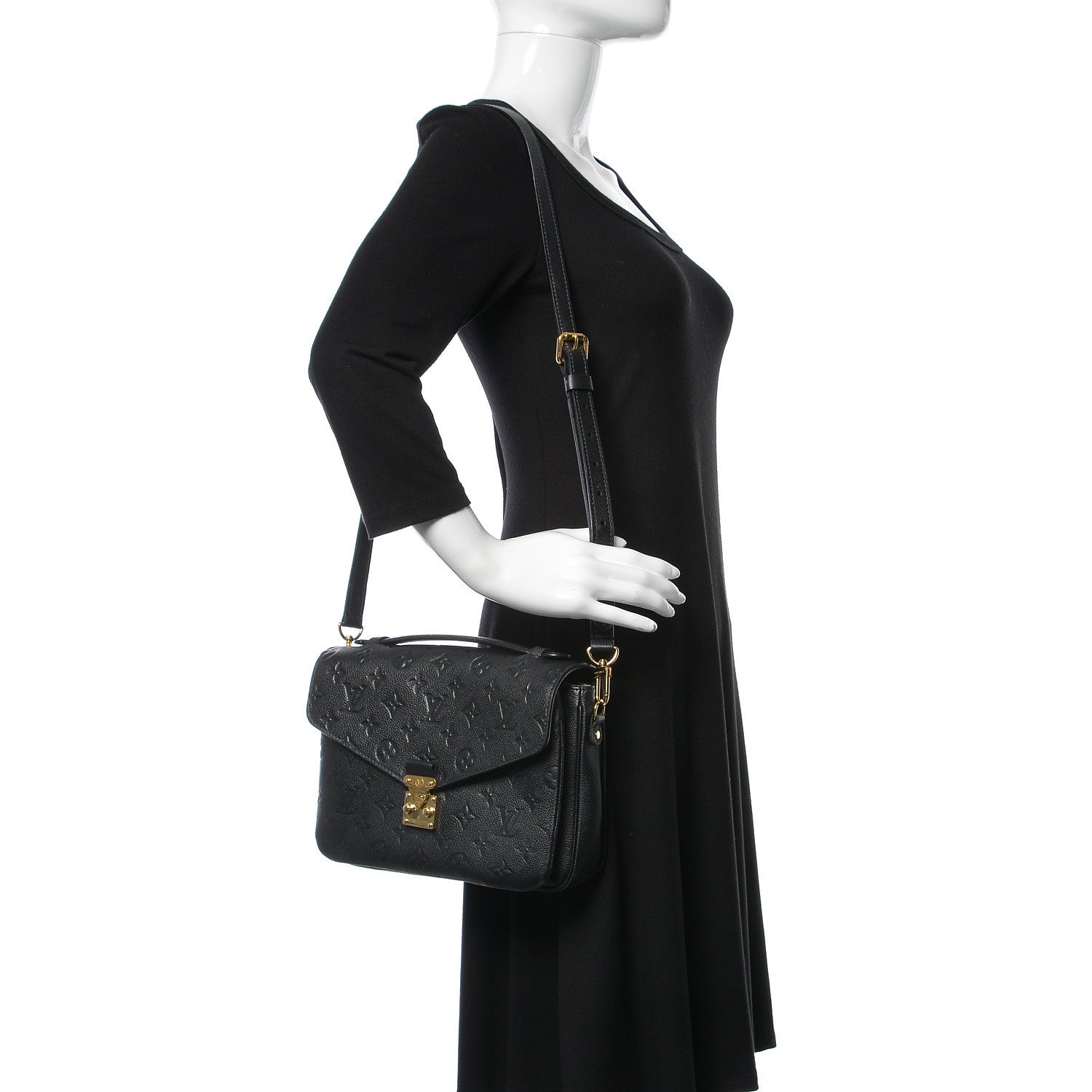 Louis Vuitton Empreinte Pochette Metis Black 2 of 14