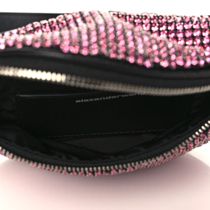 Alexander Wang Rhinestone Mesh Mini Attica Belt Bag Prism Pink 5 of 8