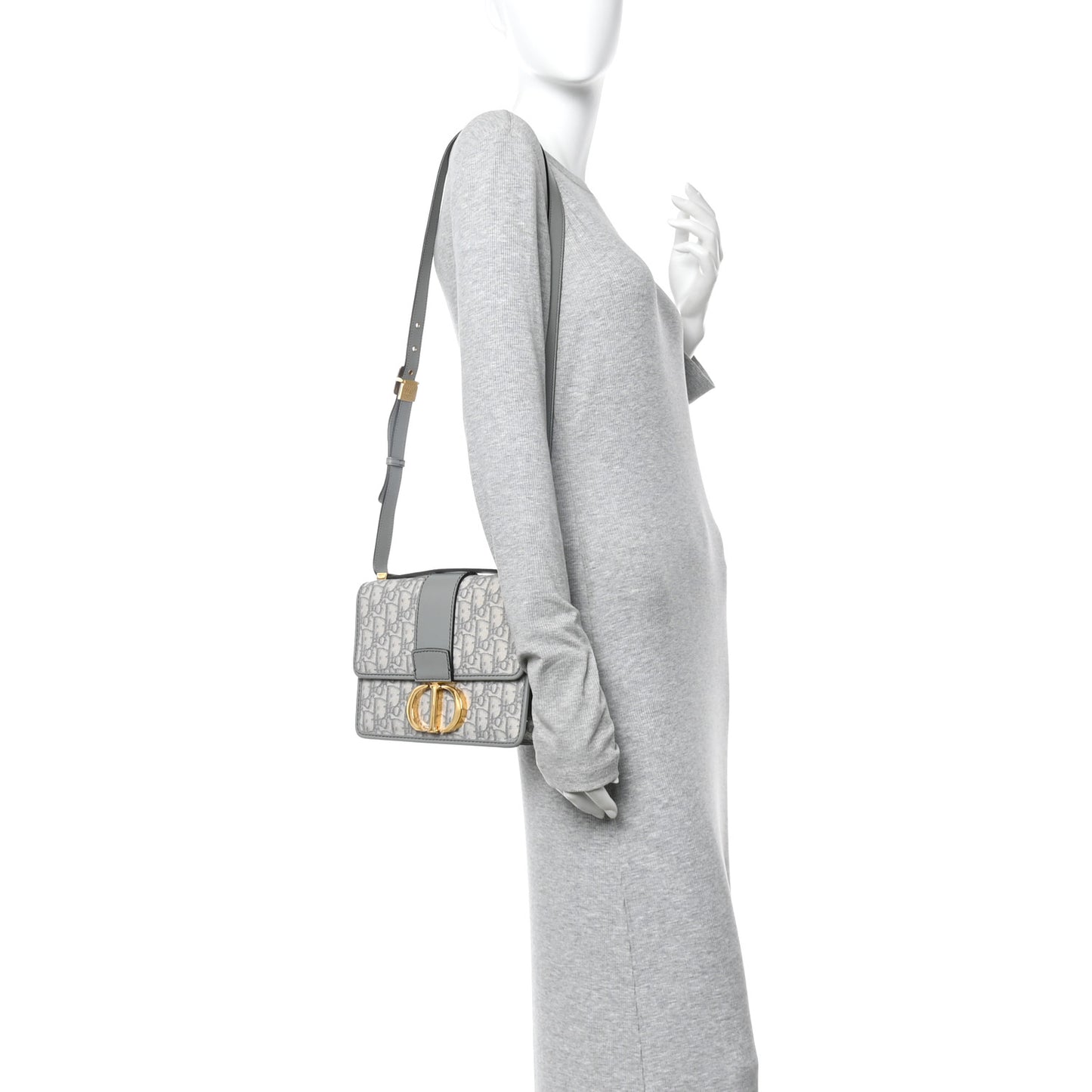 Oblique 30 Montaigne Flap Bag Grey
