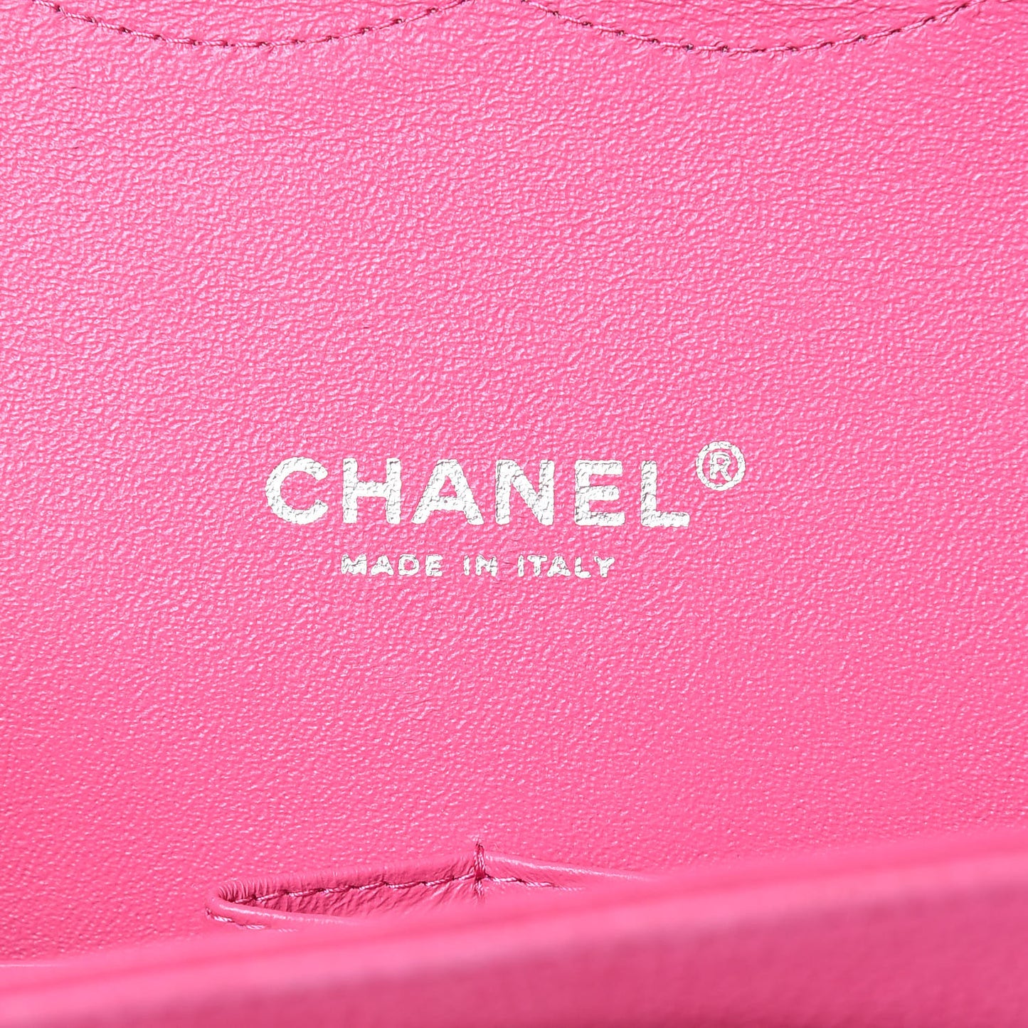 Iridescent Caviar Quilted Maxi Double Flap Hot Pink