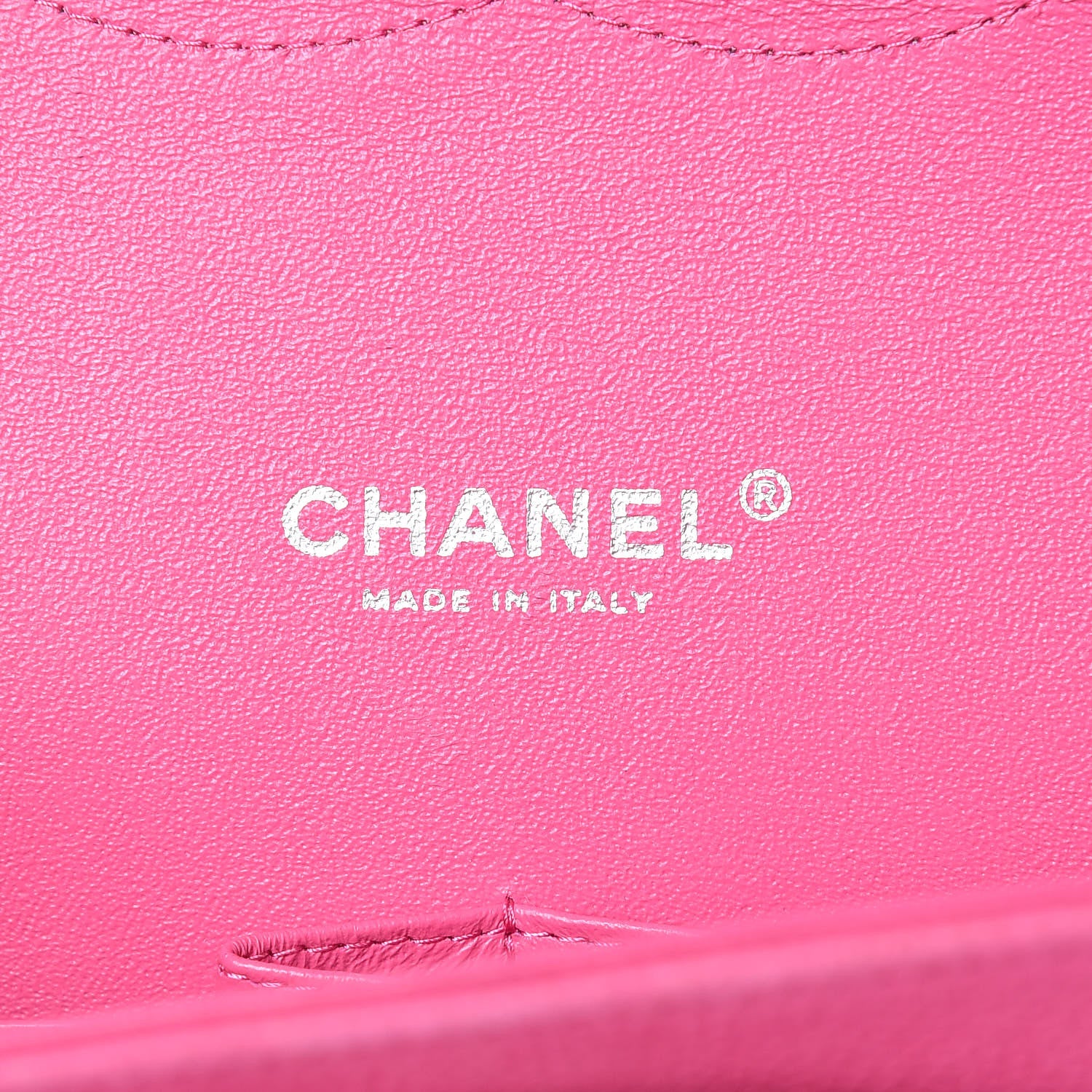 Chanel Iridescent Caviar Quilted Maxi Double Flap Hot Pink 9 of 15