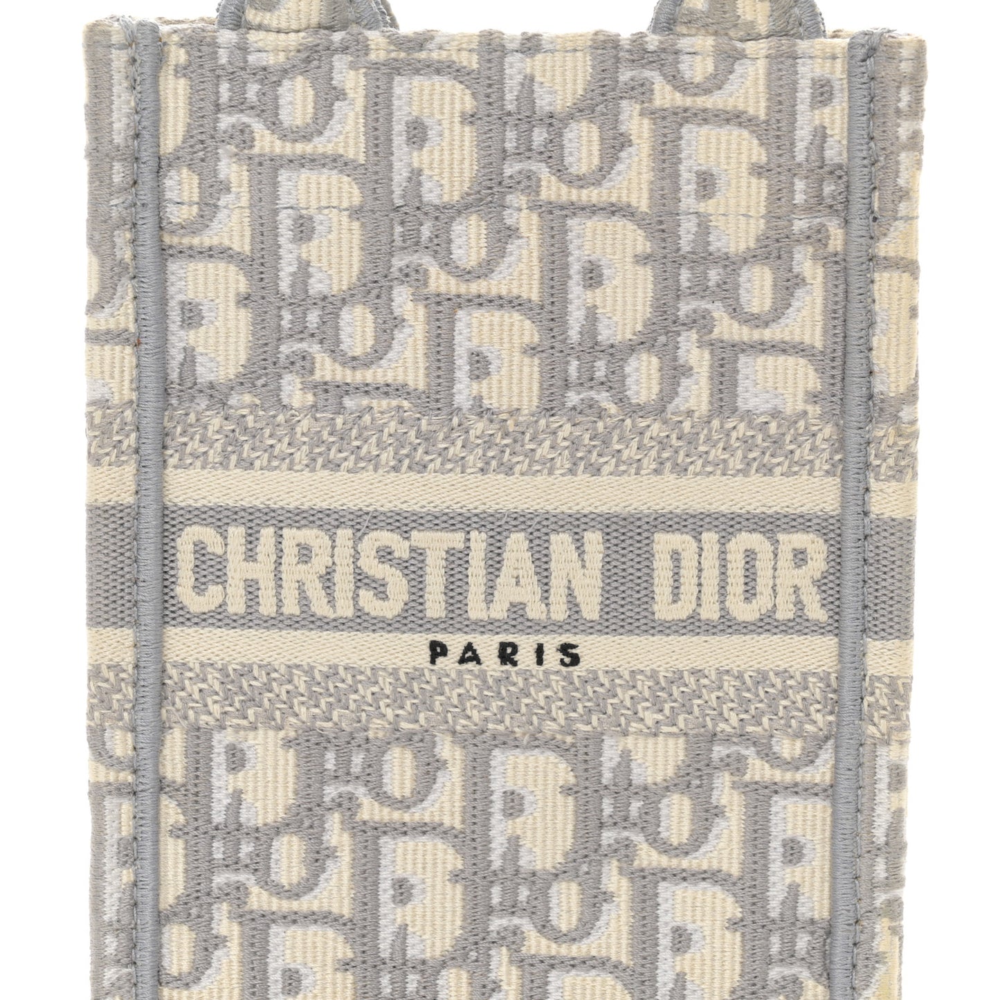 Oblique Mini Book Tote Phone Bag Grey