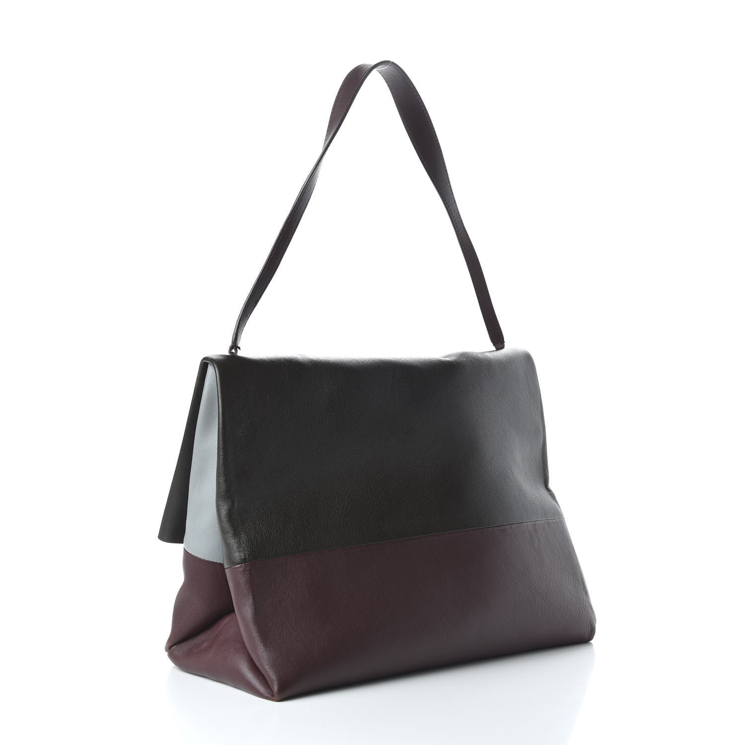 Celine Calfskin Suede All Soft Shoulder Bag Sky 3 of 9