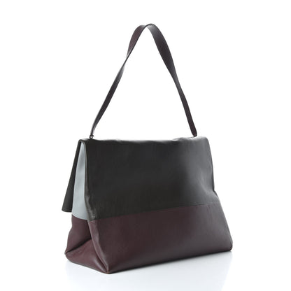 Celine Calfskin Suede All Soft Shoulder Bag Sky 3 of 9