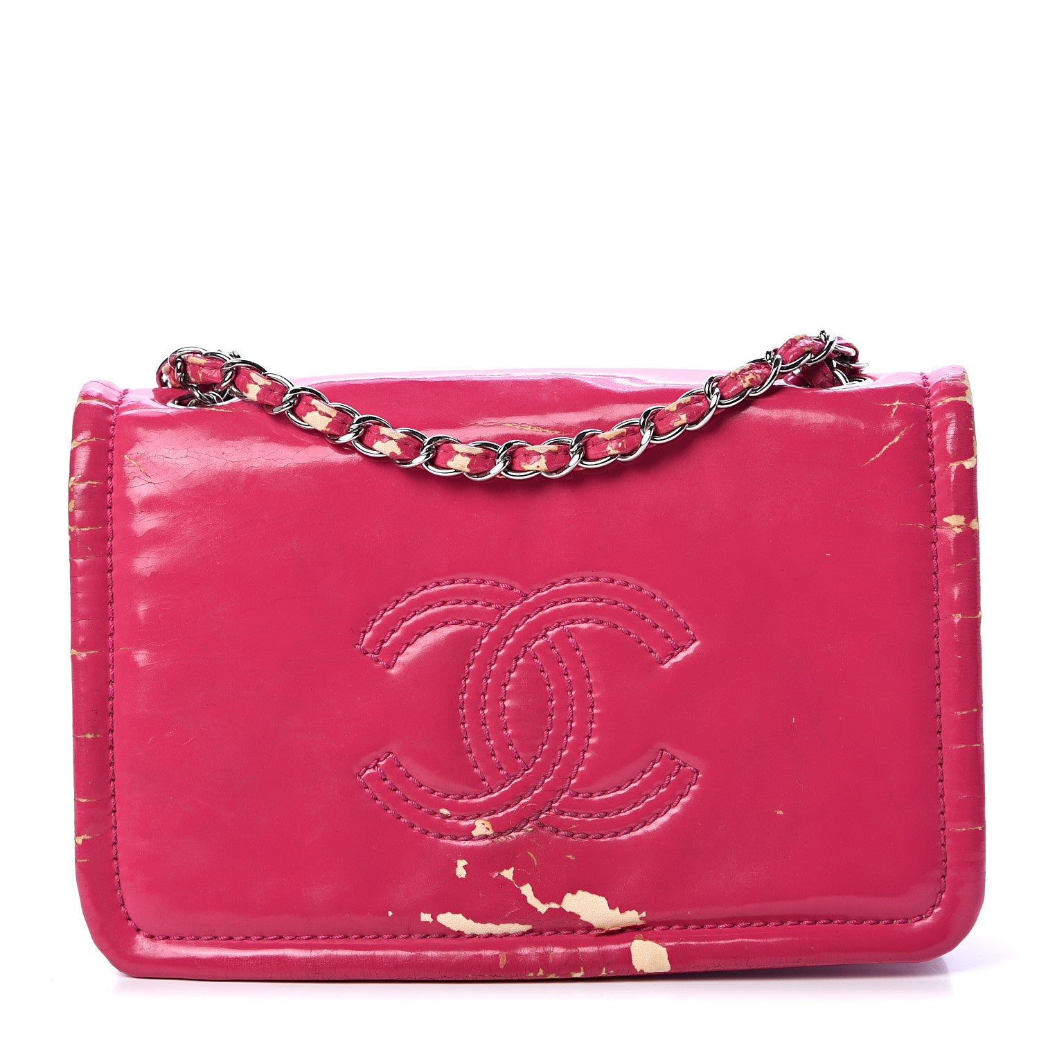 Chanel Glazed Calfskin Small Lipstick Flap Bag Fuchsia 1 of 20